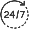 24/7 support