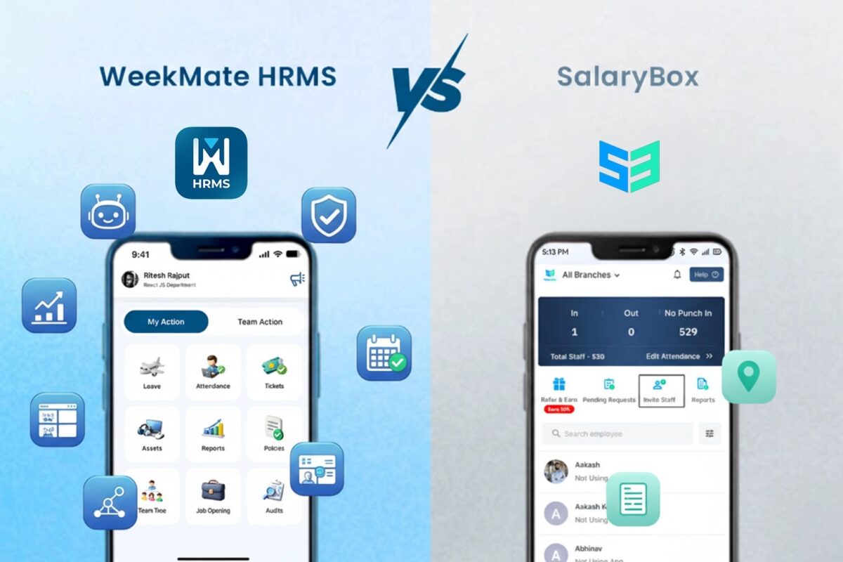 WeekMate HRMS vs SalaryBox: Choosing the Right HRMS for Modern Businesses
