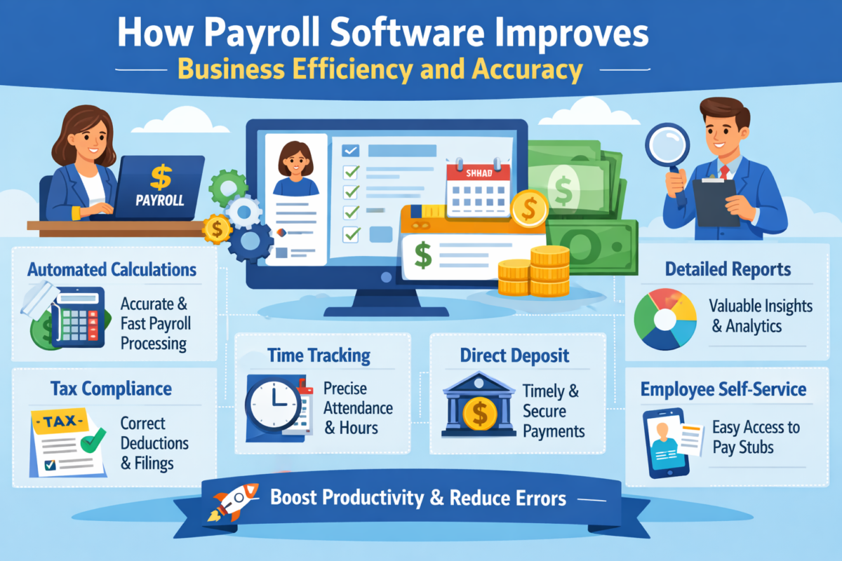 How Payroll Software Improves Business Efficiency and Accuracy?