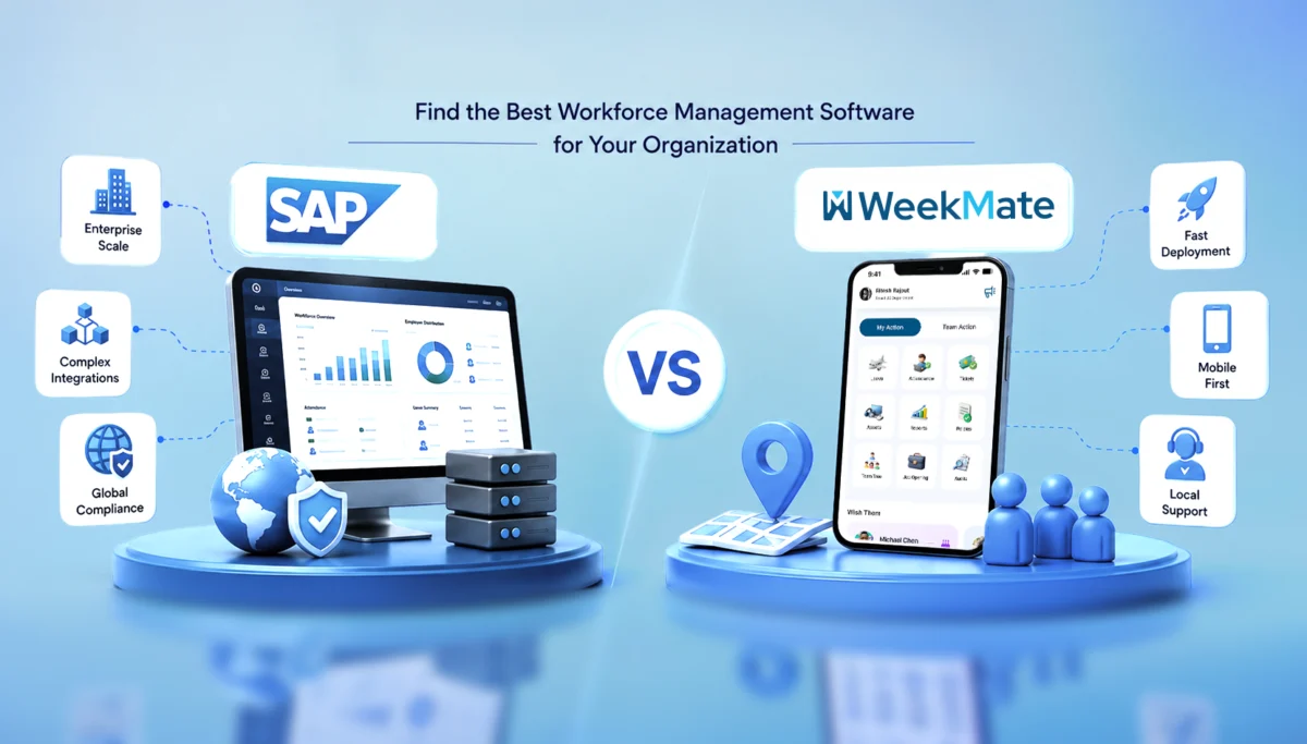 SAP vs WeekMate: Find the Best Workforce Management Software for Your Organization