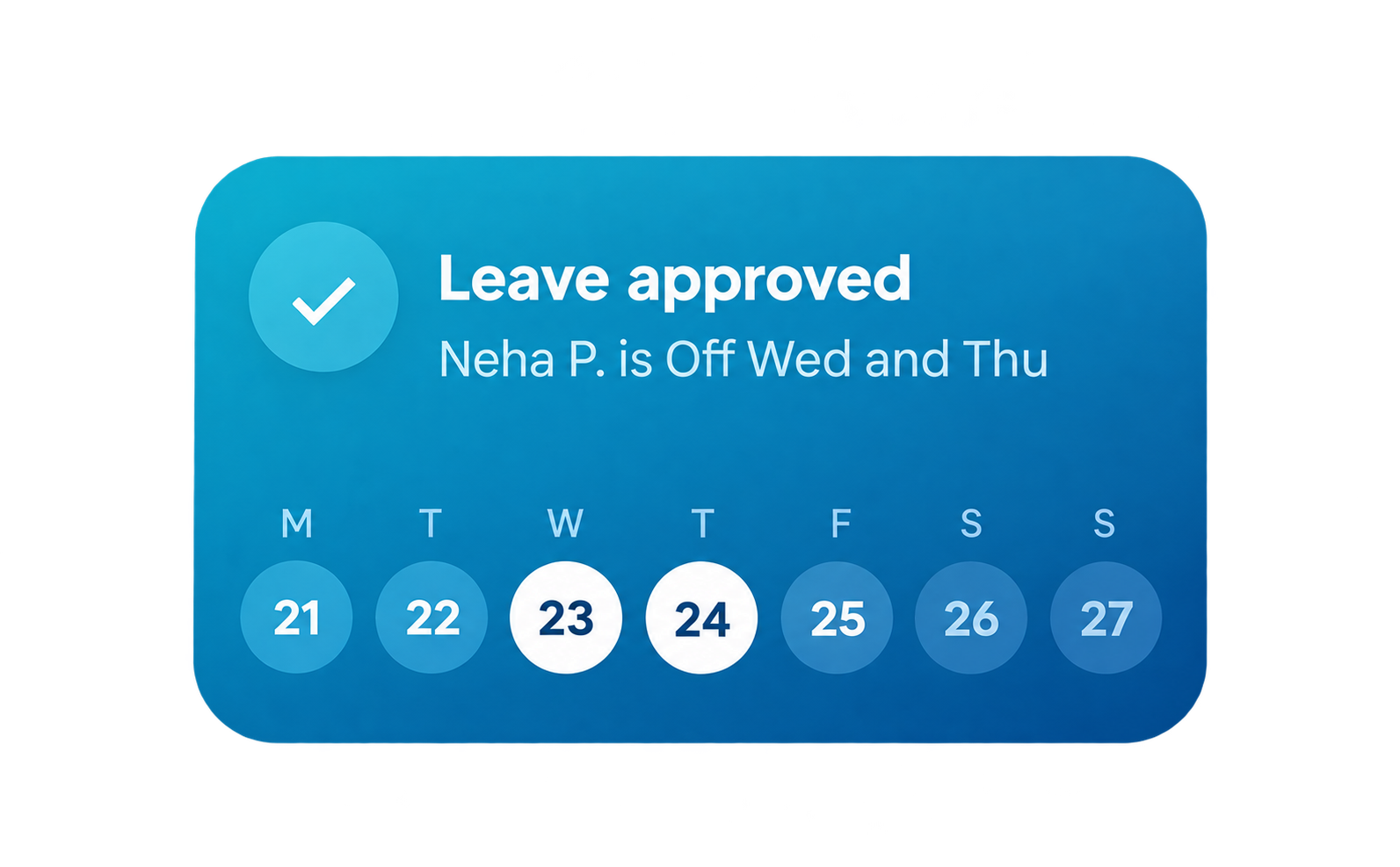 Leave approval